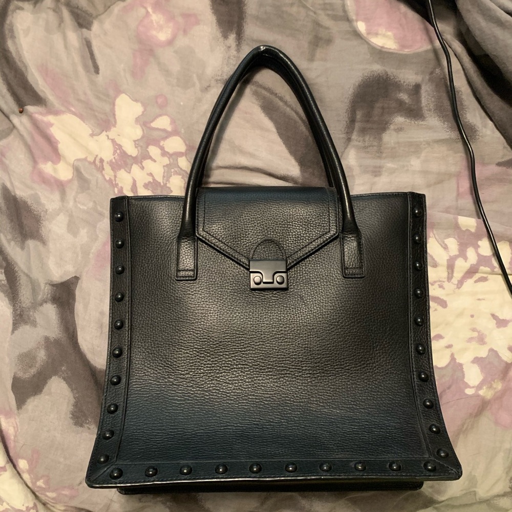 Loeffler Randall black leather purse like new